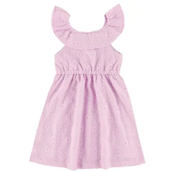 Dresses & Rompers>Look Dreamer Eyelit Dress 7-14 Lilac