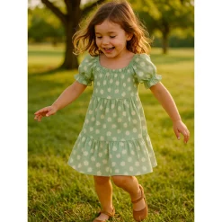 Dresses & Rompers>Look Dreamer Printed Dress 7-14y Sage