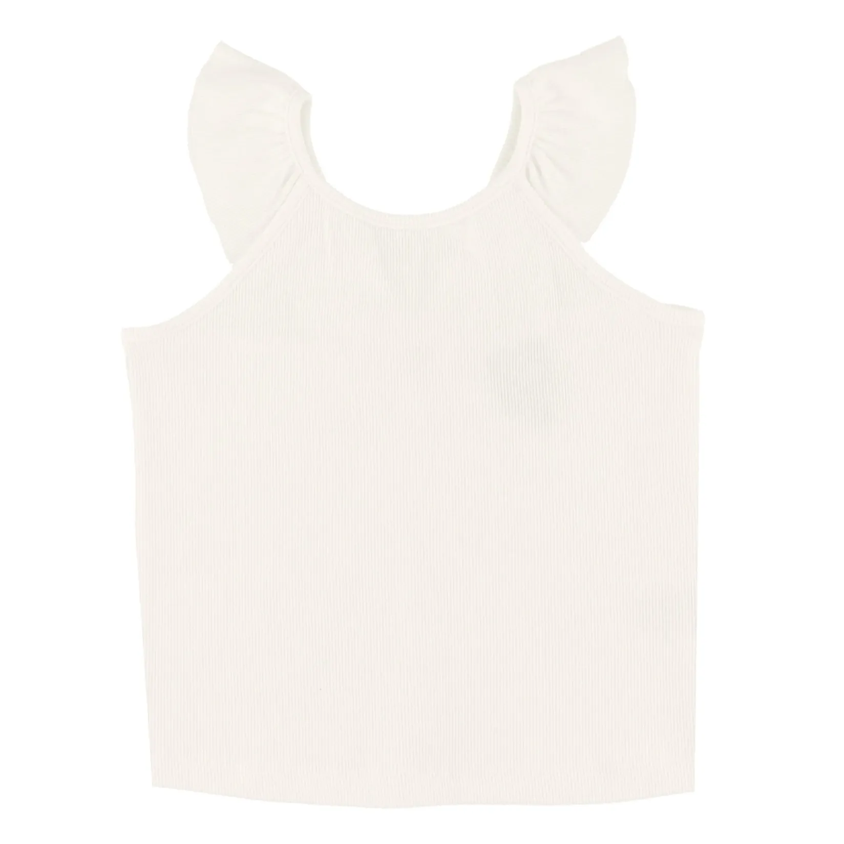 Tops>Look Dreamer Rib Tank Top 7-14y Ivory