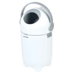 Diaper Pails>Nattou Dropy Diaper Pail - White Grey