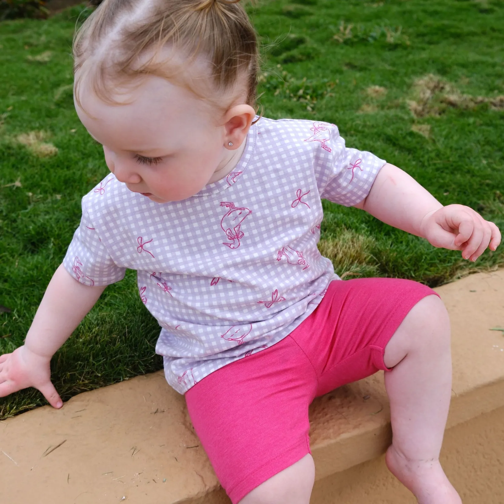 New Duck Vichy T-shirt 2-8y Kids Tops