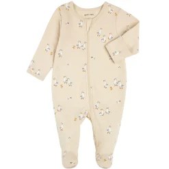 Pajamas|Pajamas>Petit Lem Ducks Print Pajamas 0-12m Beige