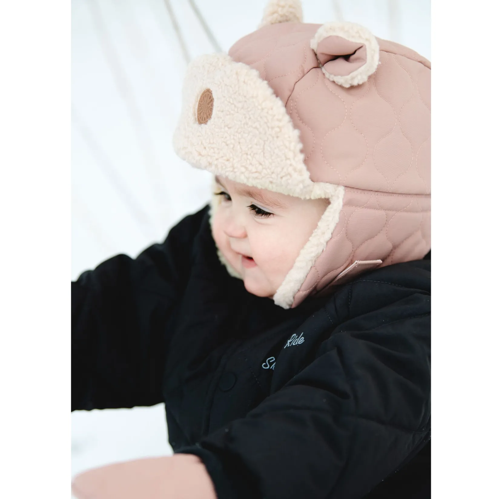 Beanies>Calikids Ear Aviator Hat 18m-3y Pink