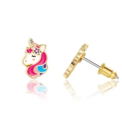 Teething Toys>Girl Nation Earrings - unicorn