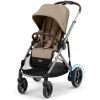 Strollers|Strollers & Trailers>Cybex eGazelle S Electronic Assist Stroller - Taupe Frame with Almond Beige Seat