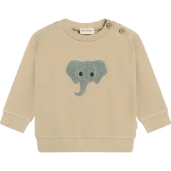 Fleeces And Sweatshirts|Tops>Minymo Elephant Sweatshirt 6-24m Beige