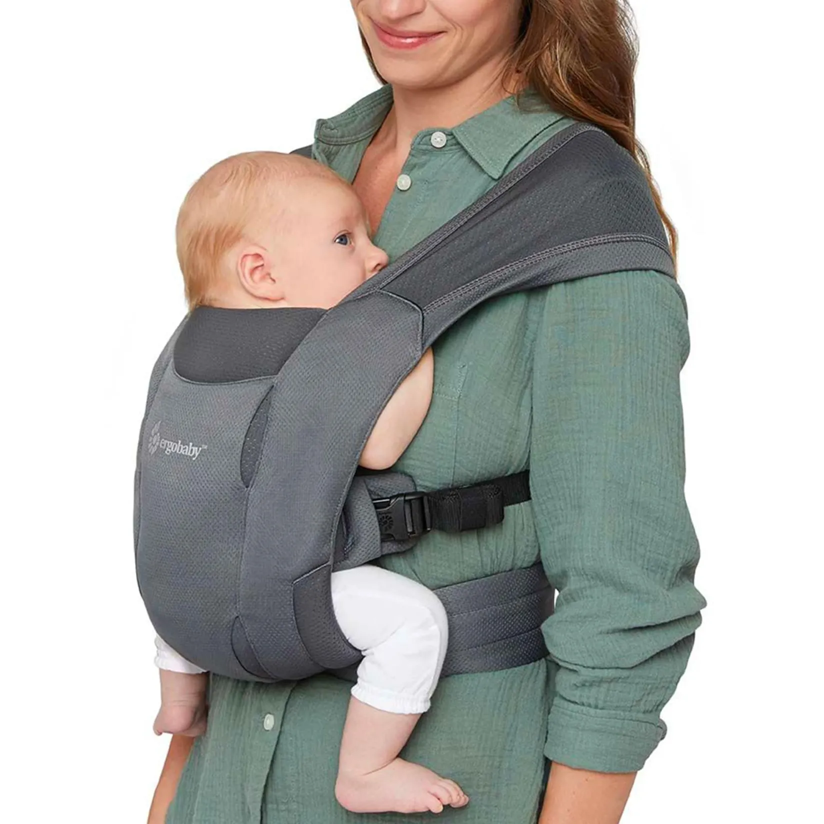 Outdoors & Travel|Baby Carriers>Ergobaby Embrace Mesh Newborn Carrier - Washed Black