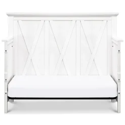 Clearance Emory Farmhouse 4-in-1 Convertible Crib - Linen White Cribs & Mattresses|Cribs & Mattresses