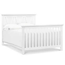 Clearance Emory Farmhouse 4-in-1 Convertible Crib - Linen White Cribs & Mattresses|Cribs & Mattresses