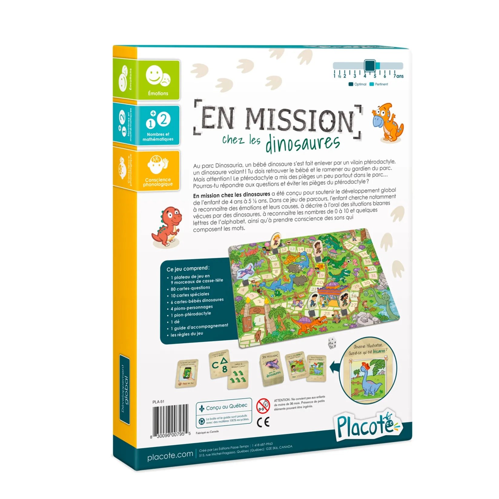 Board Games>Placote En Mission Chez Les Dinosaures