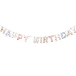 Hot English Garden Birthday Garland Party Supplies