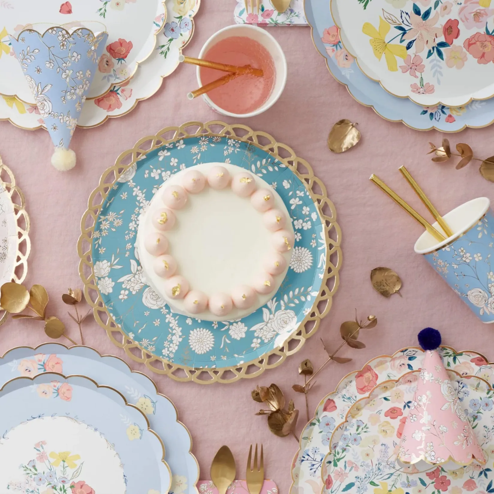 Outlet English Garden Party Hats (8) Party Supplies