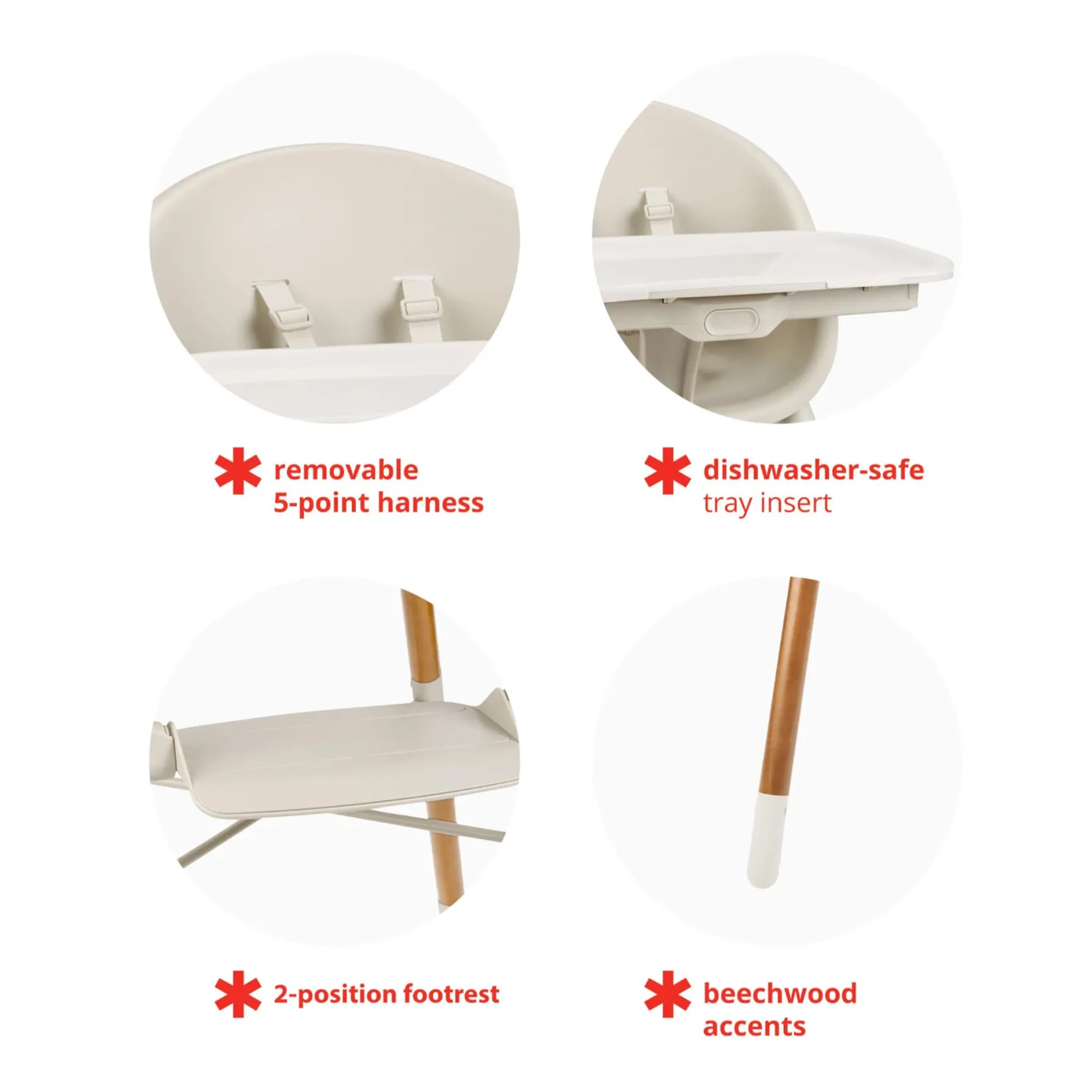 High Chairs & Booster Seats|High Chairs & Booster Seats>Skip Hop EON 4-In-1 High Chair - Oat