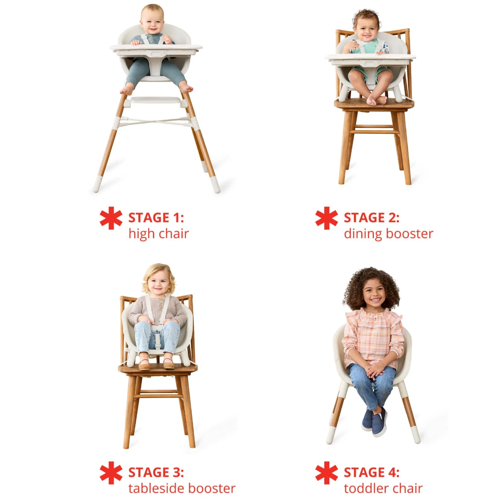 High Chairs & Booster Seats|High Chairs & Booster Seats>Skip Hop EON 4-In-1 High Chair - Oat