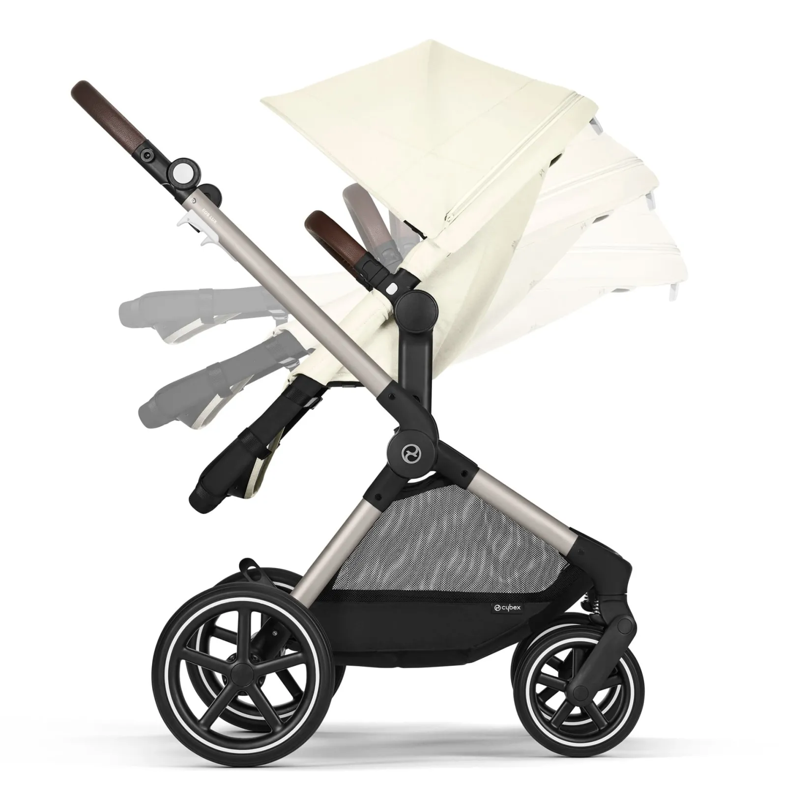 Strollers|Strollers & Trailers>Cybex EOS Lux 2-in-1 Stroller - Seashell Beige