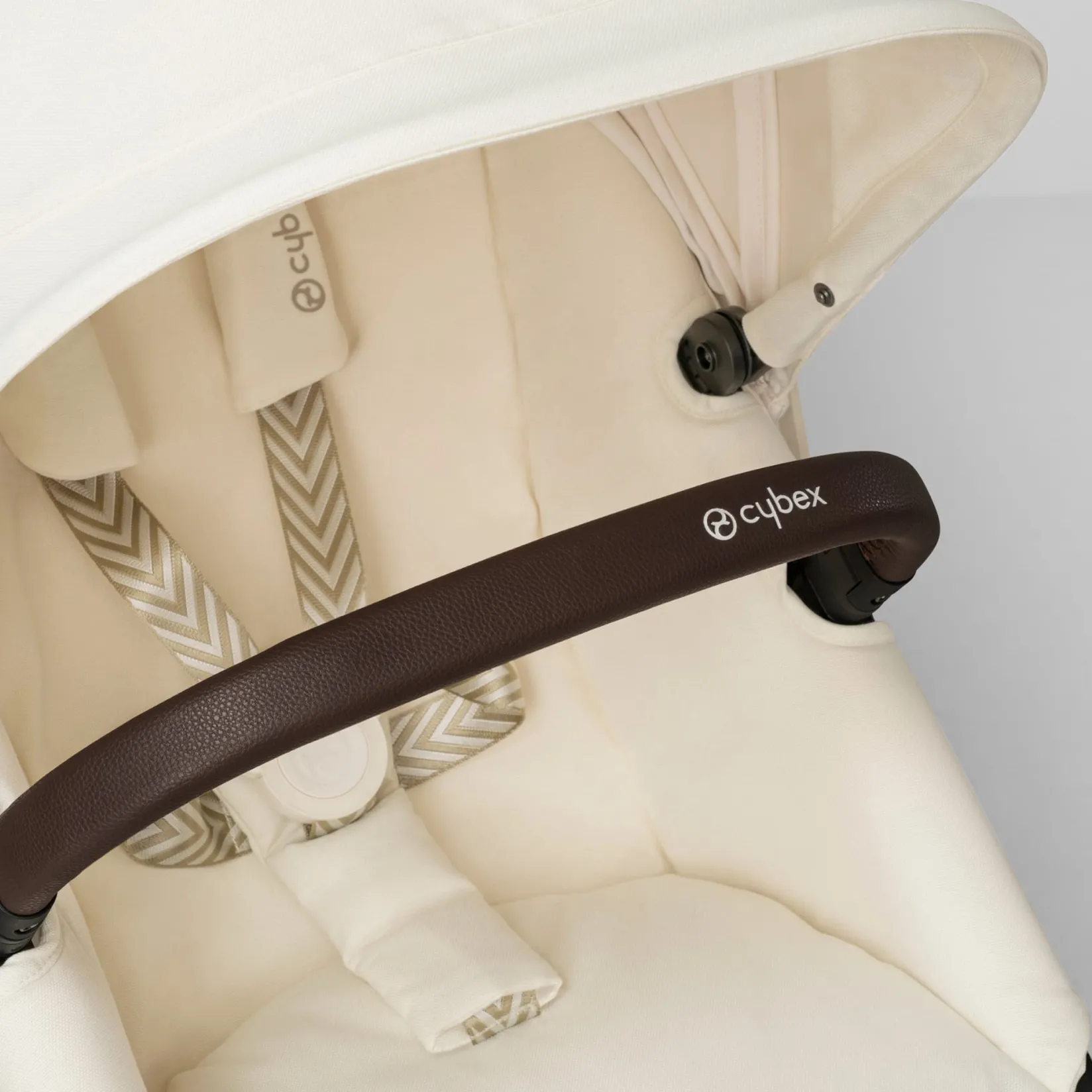 Strollers|Strollers & Trailers>Cybex EOS Lux 2-in-1 Stroller - Seashell Beige