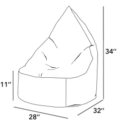 Kid'S Tables & Chairs>Arico Ergo Junior Bean Bag Original - Tangerine Orange