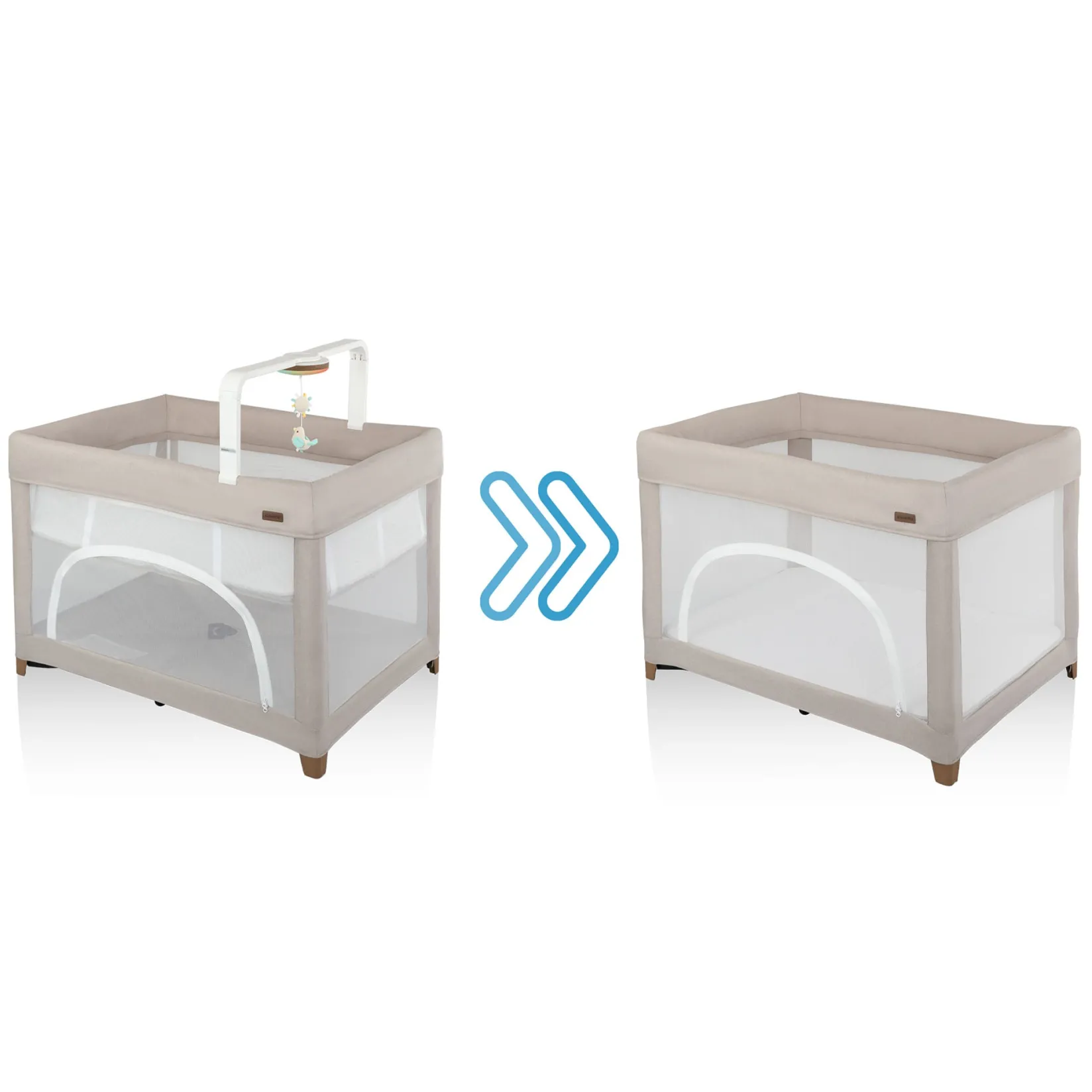 Playards & Bassinets|Playards & Bassinets>Evenflo Eris Playard - Coastal Coffee