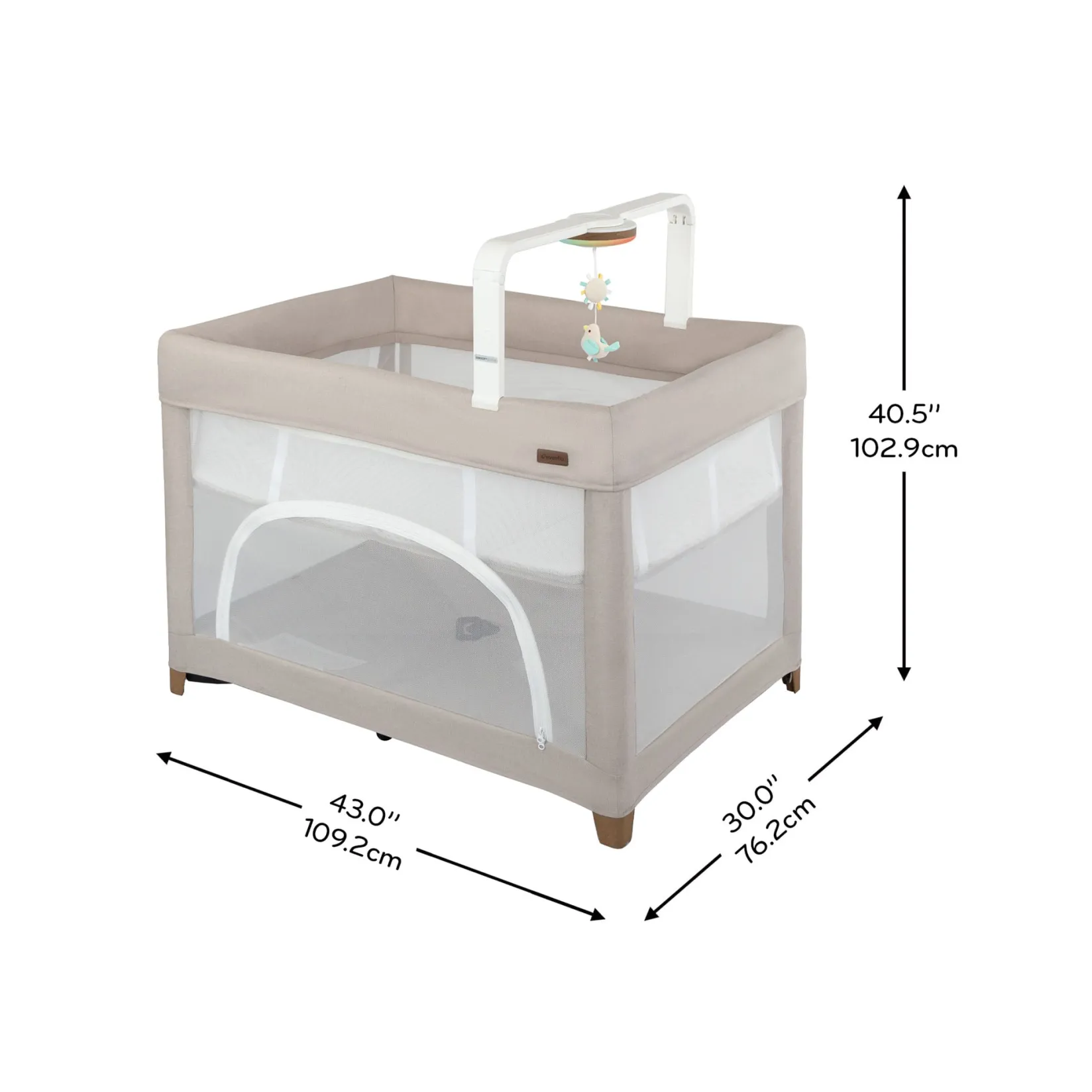 Playards & Bassinets|Playards & Bassinets>Evenflo Eris Playard - Coastal Coffee