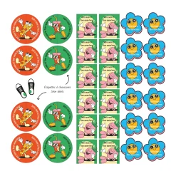 Discount Essential Labels - Retro Kids Personalized Name Labels|Personalized Name Labels