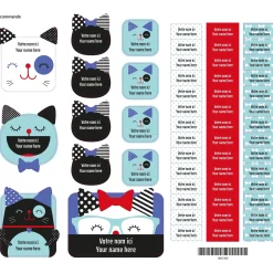 Best Essential Name Labels – Cats Kids Personalized Name Labels|Personalized Name Labels