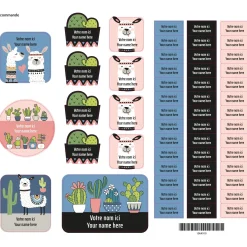 Personalized Name Labels|Personalized Name Labels>Clement - Impressions Essential Name Labels - Cactus