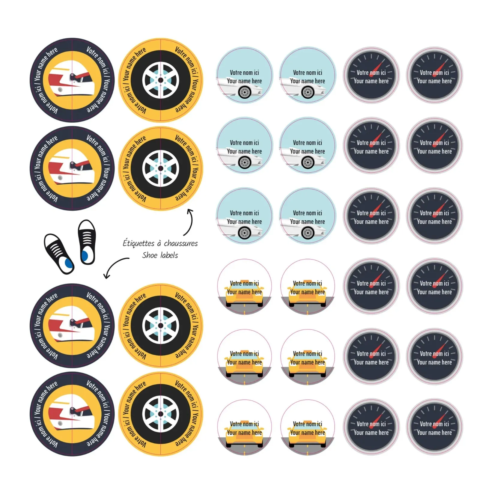 Personalized Name Labels|Personalized Name Labels>Clement - Impressions Essential Name Labels - Cars