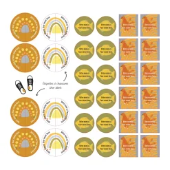 Clearance Essential Name Labels - Desert Kids Personalized Name Labels|Personalized Name Labels