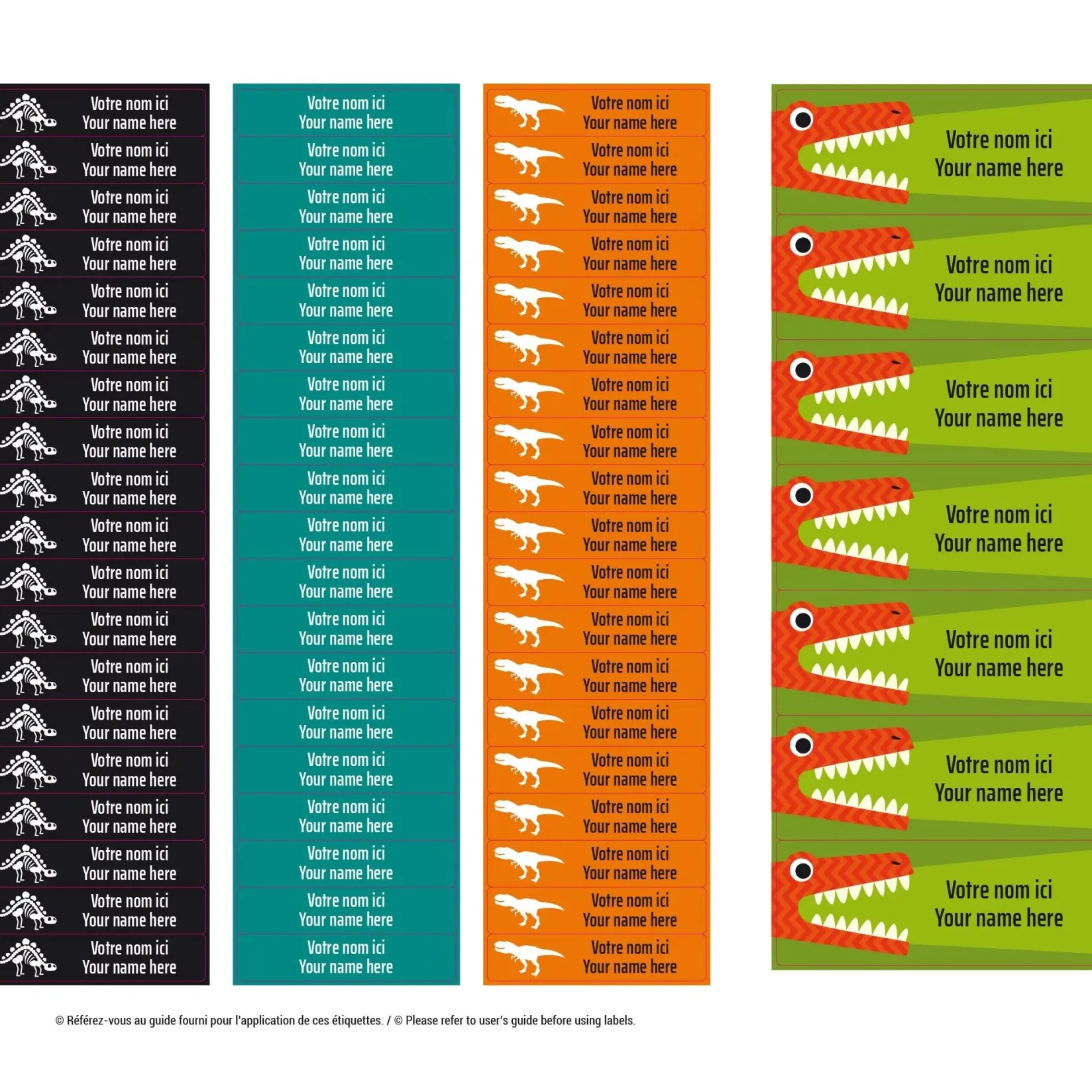 Personalized Name Labels|Personalized Name Labels>Clement - Impressions Essential Name Labels – Dinosaurs