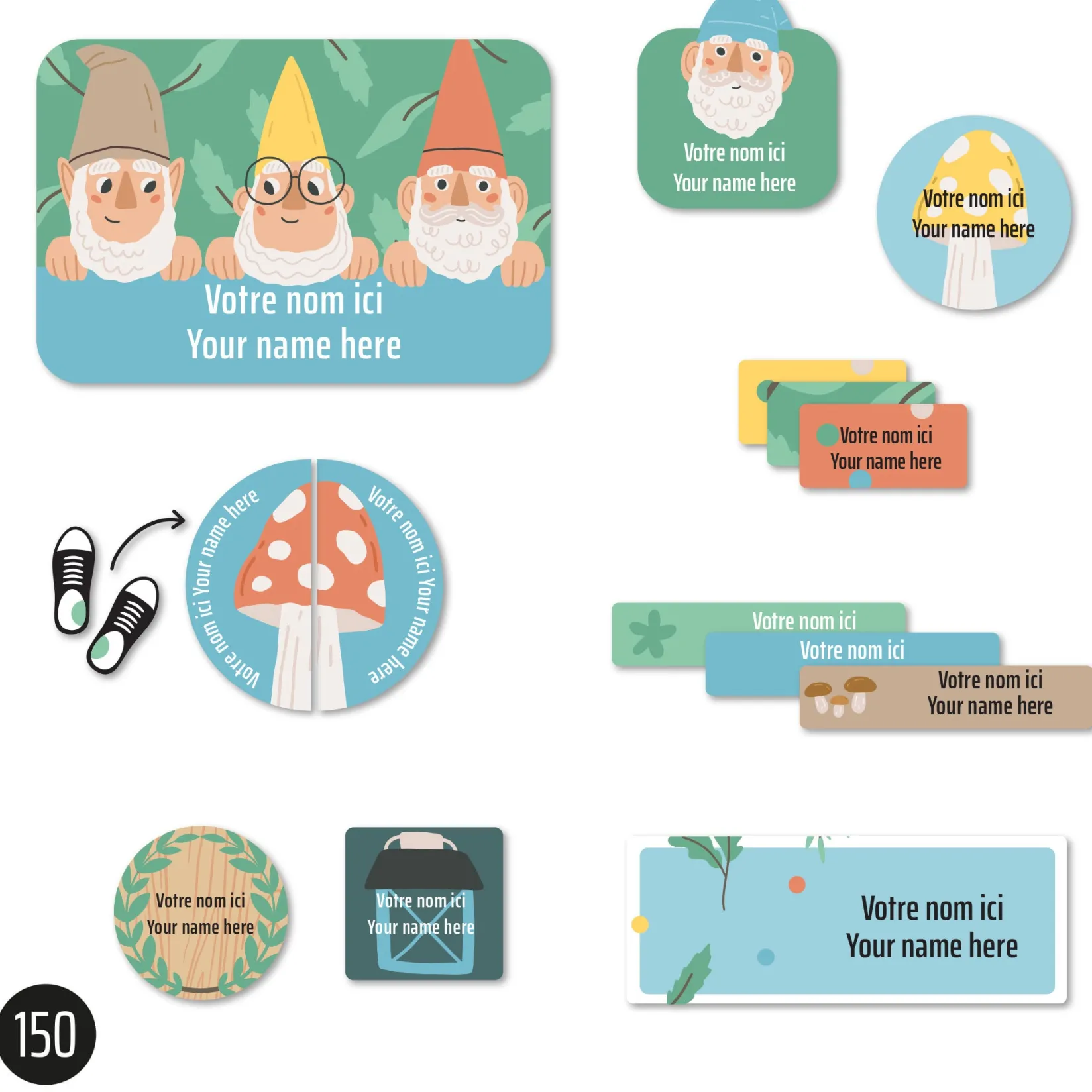 Personalized Name Labels|Personalized Name Labels>Clement - Impressions Essential Name Labels - Gnome