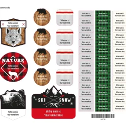 Essential Name Labels - Hunter Kids Personalized Name Labels|Personalized Name Labels