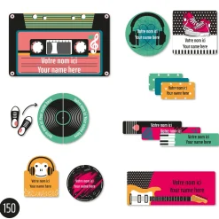 New Essential Name Labels – Music Kids Personalized Name Labels|Personalized Name Labels