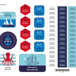 Online Essential Name Labels – Nautical Kids Personalized Name Labels|Personalized Name Labels