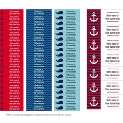 Online Essential Name Labels – Nautical Kids Personalized Name Labels|Personalized Name Labels