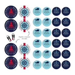 Online Essential Name Labels – Nautical Kids Personalized Name Labels|Personalized Name Labels