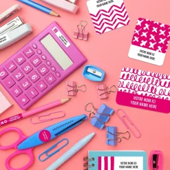 Online Essential Name Labels - Pink patterns Kids Personalized Name Labels|Personalized Name Labels