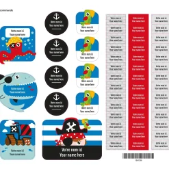 Personalized Name Labels|Personalized Name Labels>Clement - Impressions Essential Name Labels - Pirates