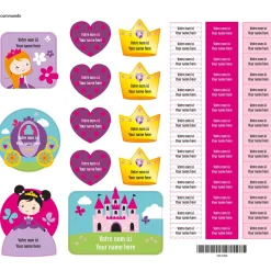 Hot Essential Name Labels – Princesses Kids Personalized Name Labels|Personalized Name Labels