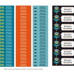 Outlet Essential Name Labels – Robots Kids Personalized Name Labels|Personalized Name Labels