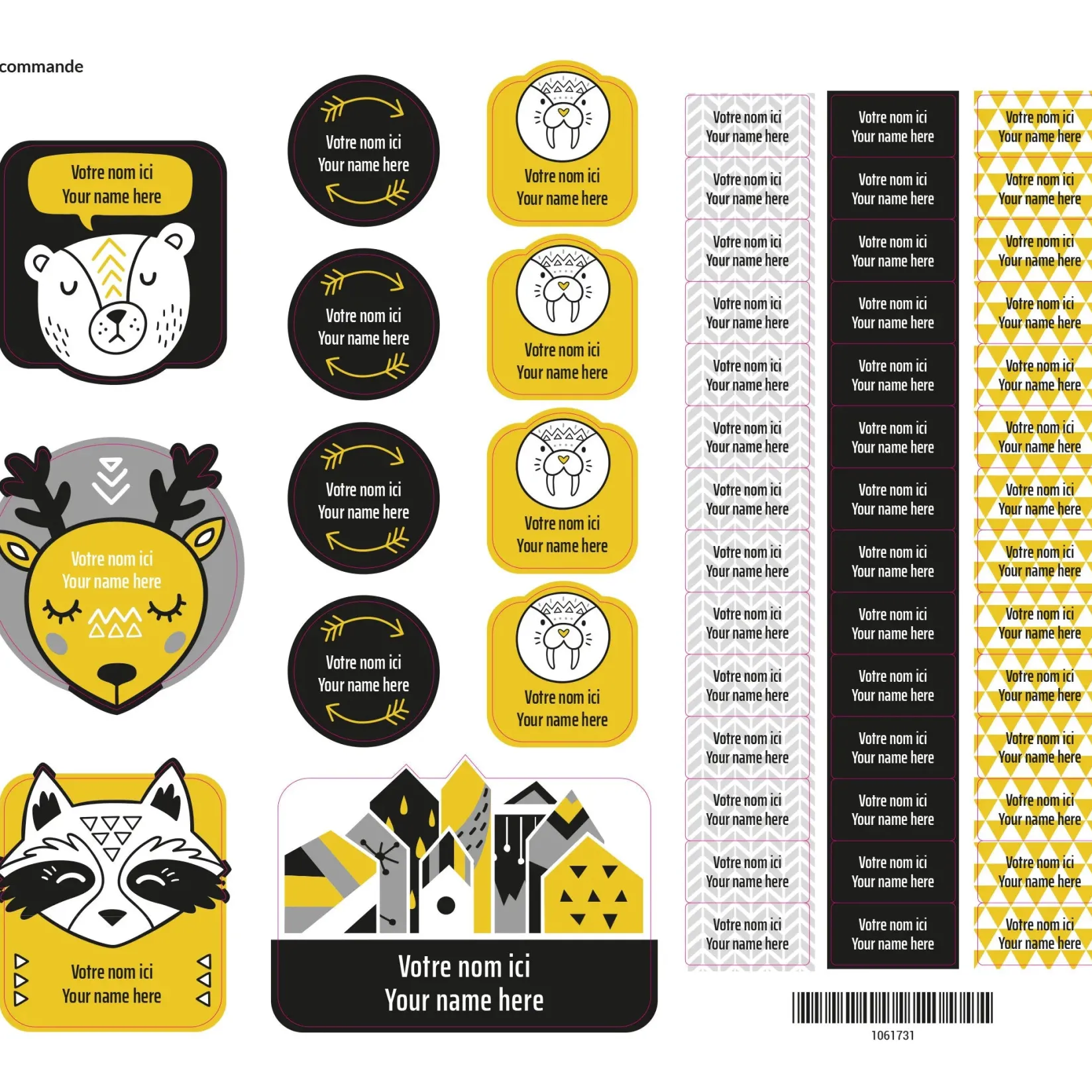 Personalized Name Labels|Personalized Name Labels>Clement - Impressions Essential Name Labels – Scandinavian