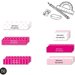 Discount Essential Name Labels – School pink Kids Personalized Name Labels|Personalized Name Labels