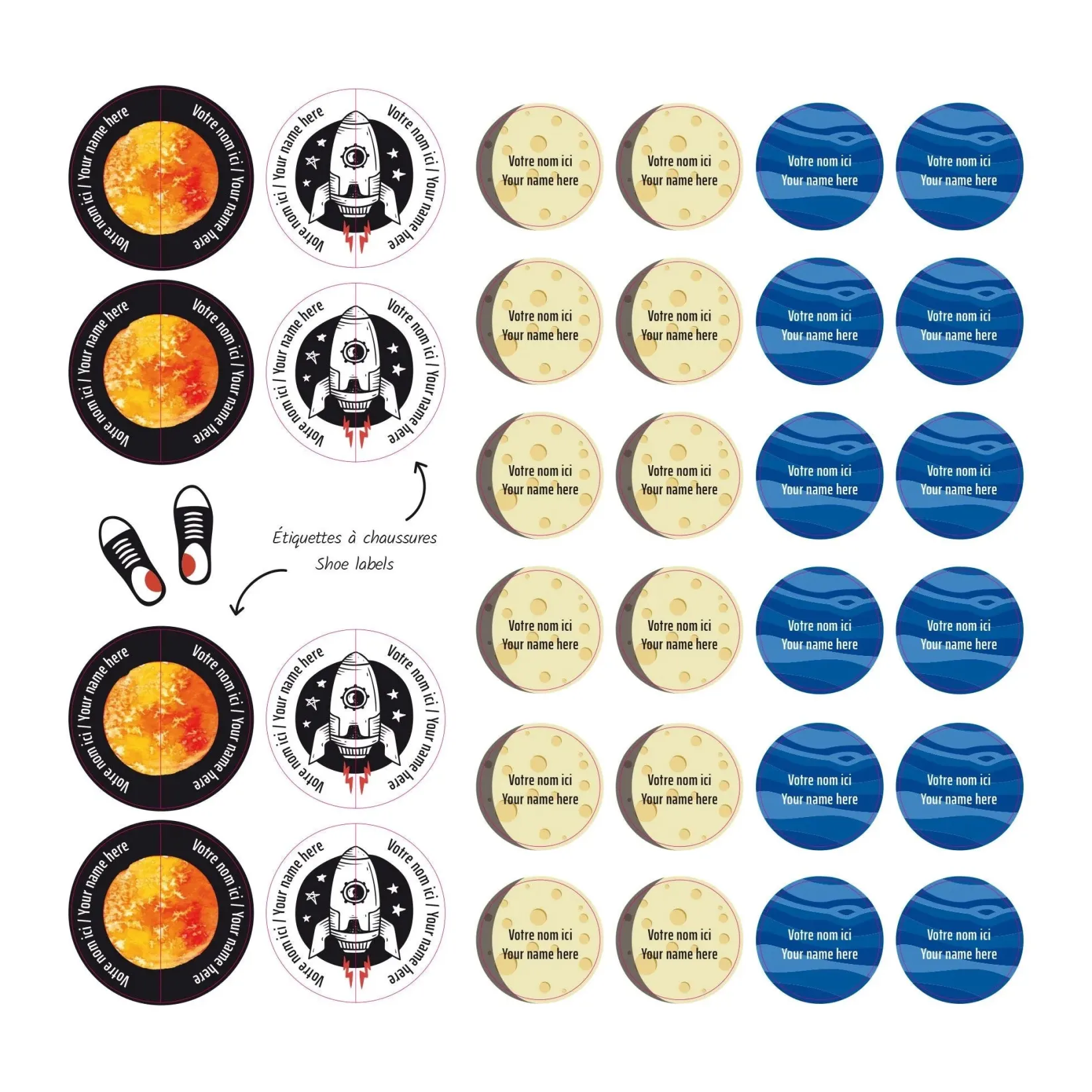 Personalized Name Labels|Personalized Name Labels>Clement - Impressions Essential Name Labels - Space