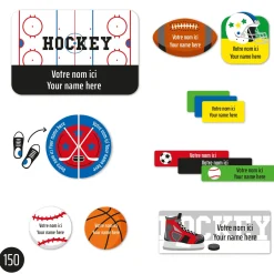 Personalized Name Labels|Personalized Name Labels>Clement - Impressions Essential Name Labels – Sports