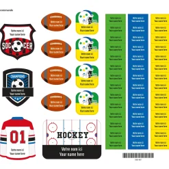 Personalized Name Labels|Personalized Name Labels>Clement - Impressions Essential Name Labels – Sports