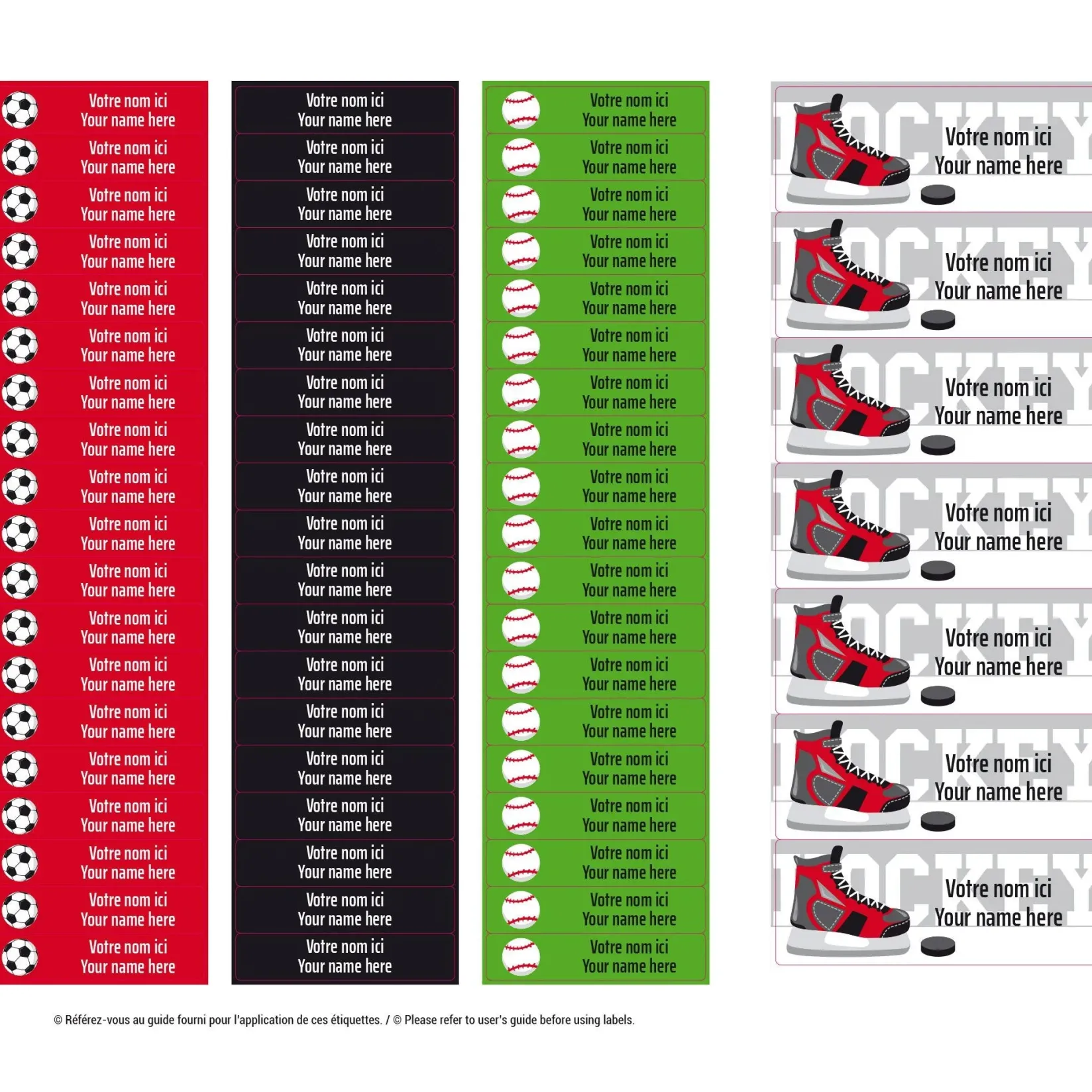 Personalized Name Labels|Personalized Name Labels>Clement - Impressions Essential Name Labels – Sports