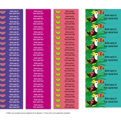 Sale Essential Name Labels - Tropical Kids Personalized Name Labels|Personalized Name Labels