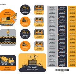 Personalized Name Labels|Personalized Name Labels>Clement - Impressions Essential Name Labels - Trucks