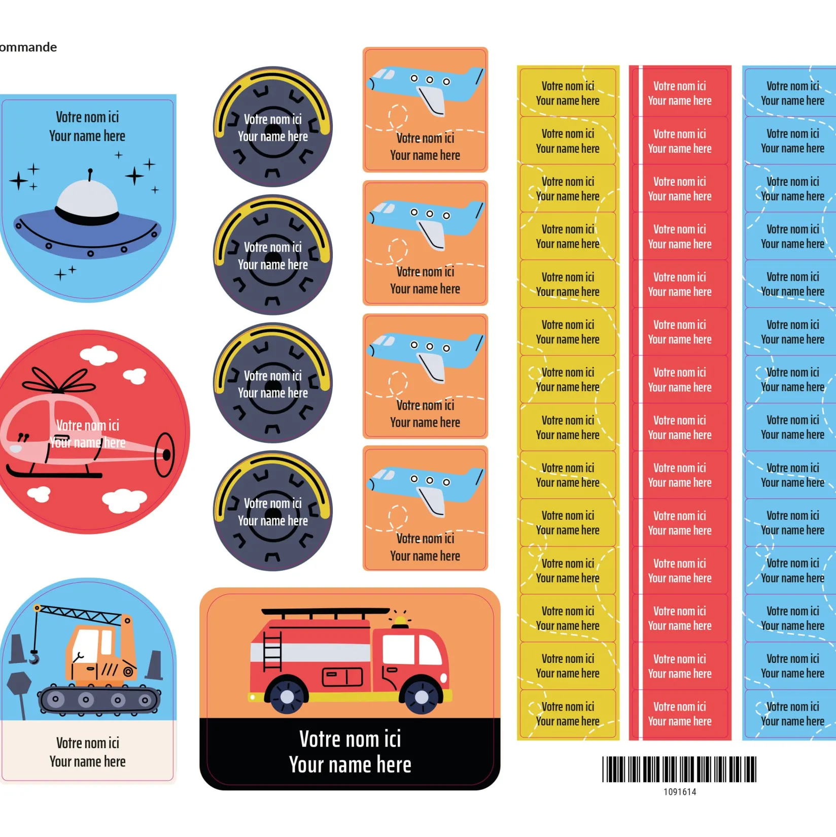 Discount Essential Name Labels - Transport Kids Personalized Name Labels|Personalized Name Labels