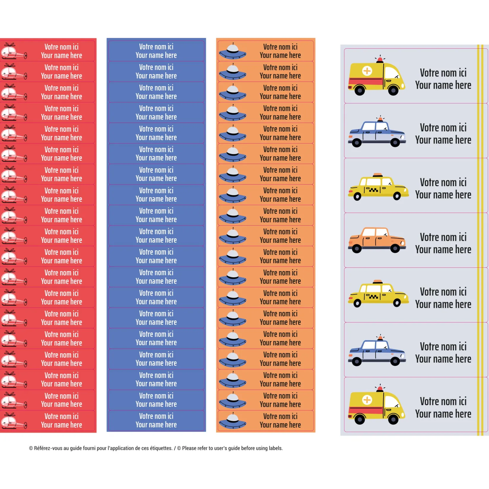 Discount Essential Name Labels - Transport Kids Personalized Name Labels|Personalized Name Labels