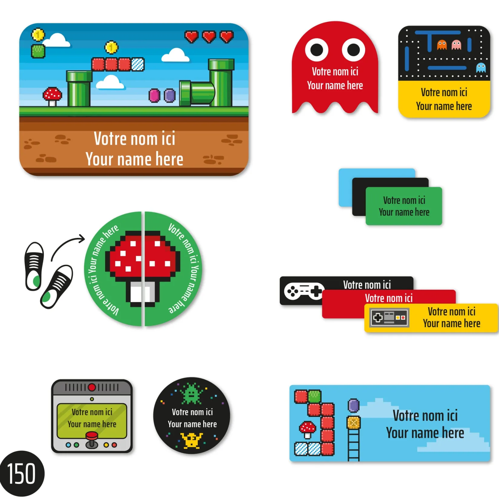 Personalized Name Labels|Personalized Name Labels>Clement - Impressions Essential Name Labels - Video Games